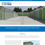 BeGraphic Website Design Sample-Memorial Self Storage