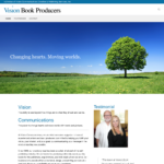 BeGraphic Website Design Sample-Vision Book Producers