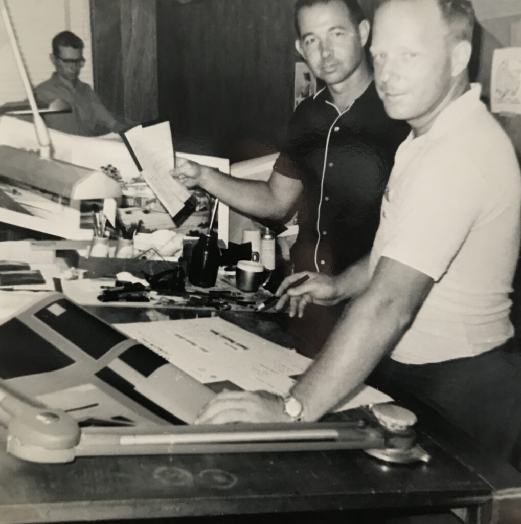 Ed-Be Photo of Glen Behymer, Jack Clady, and Robert Woody